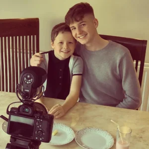 Adam Beales With His Brother