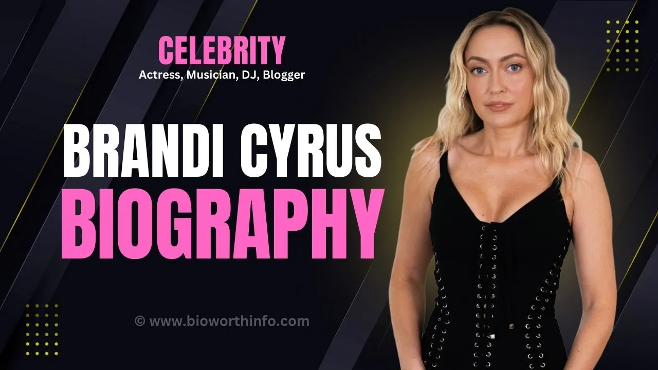Brandi Cyrus posing at a public event in 2026