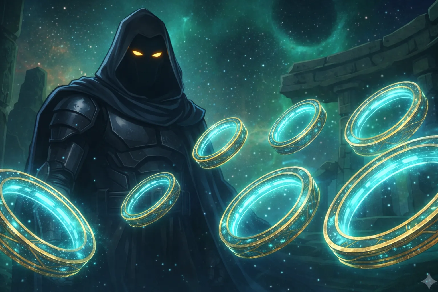 Doctor Doom and mystical 10 Rings Marvel theory illustration
