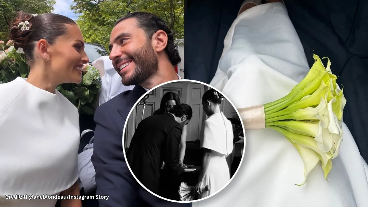 Thylane Blondeau and Ben Attal wedding in Paris