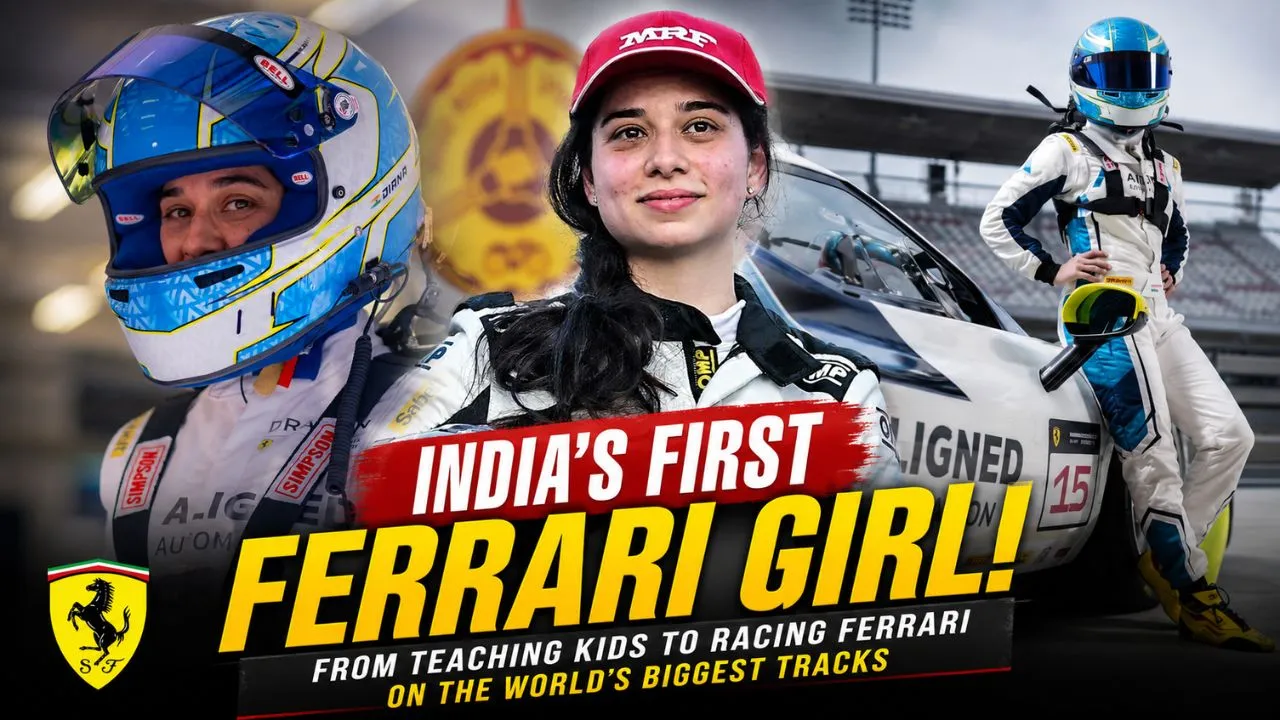 Diana Pundole racing in the Ferrari Challenge series