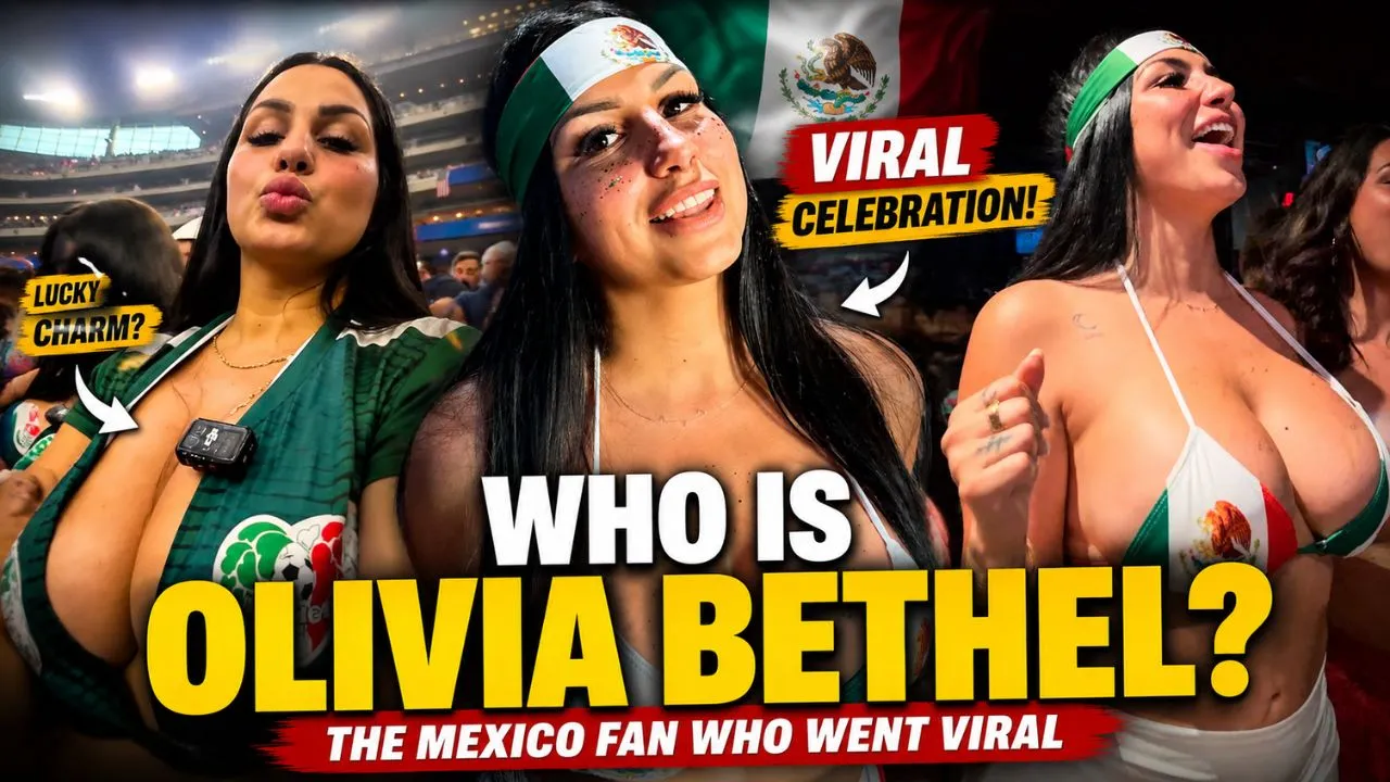 Olivia Bethel celebrates Mexico's FIFA World Cup 2026 victory