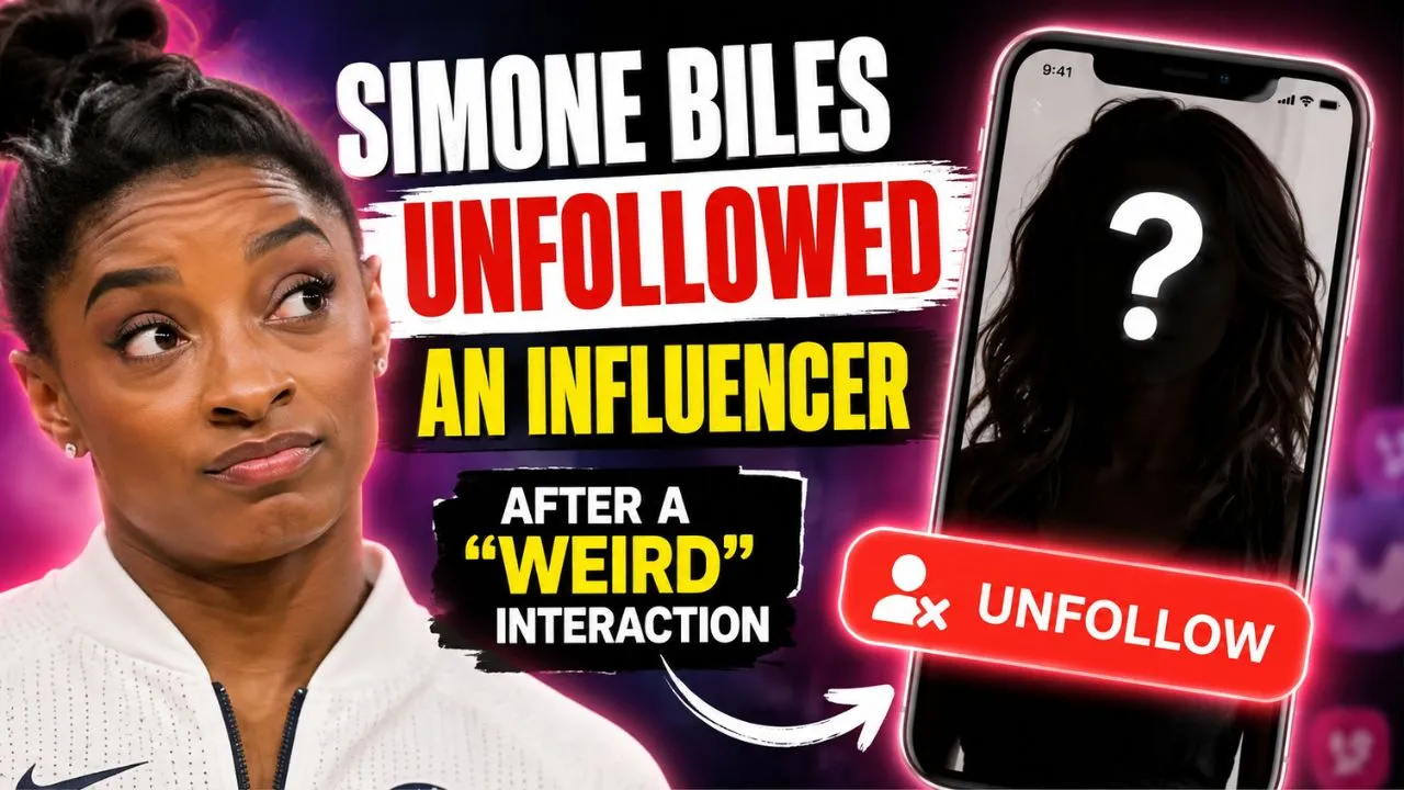 Simone Biles explains weird influencer interaction and unfollow decision