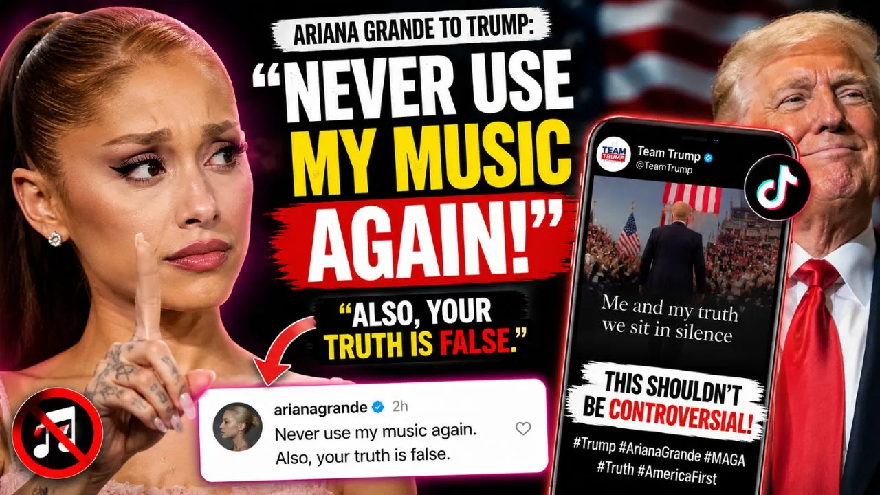 Ariana Grande reacts to Donald Trump TikTok music controversy