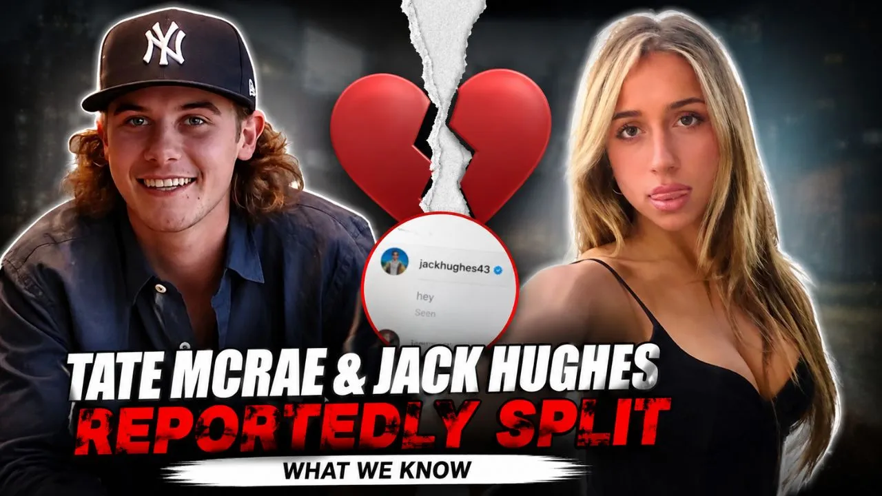 Tate McRae and Jack Hughes breakup