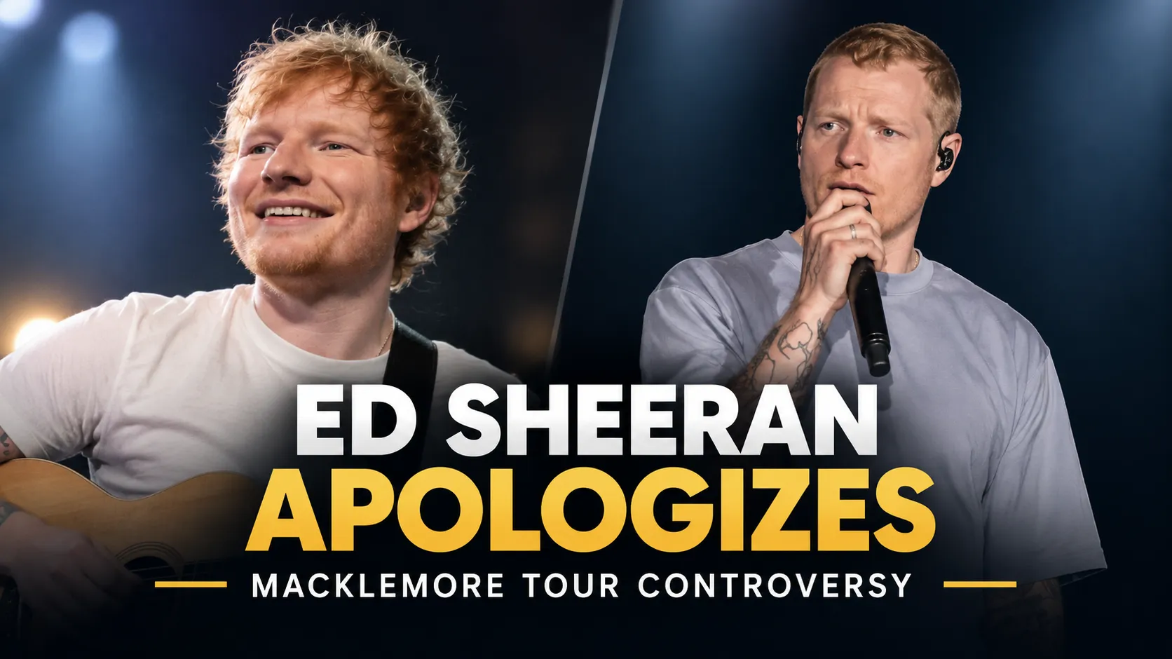 Ed Sheeran addresses Macklemore tour controversy