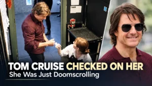 Tom Cruise checks on woman during viral doomscrolling moment