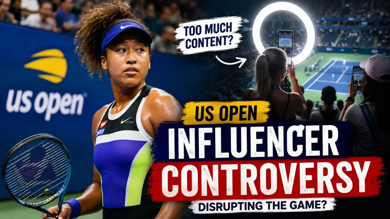Influencer controversy at 2026 US Open