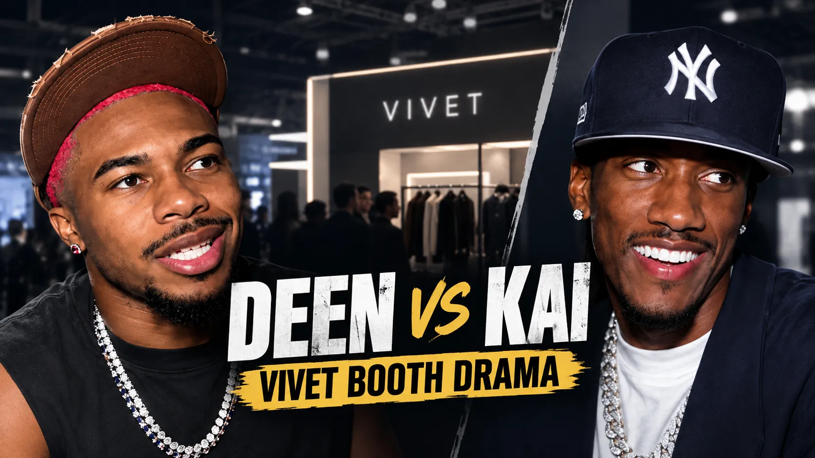 DeenTheGreat and Kai Cenat at the ComplexCon 2026 VIVET booth