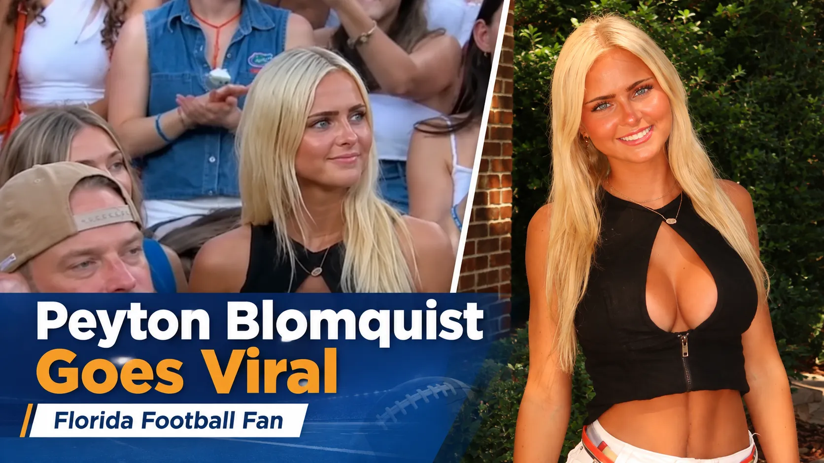 Peyton Blomquist at the Florida vs Ole Miss football game